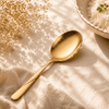 Blaze R.P.3 Stainless Steel 2-Piece Golden Serving Panja Rice Spoon Set