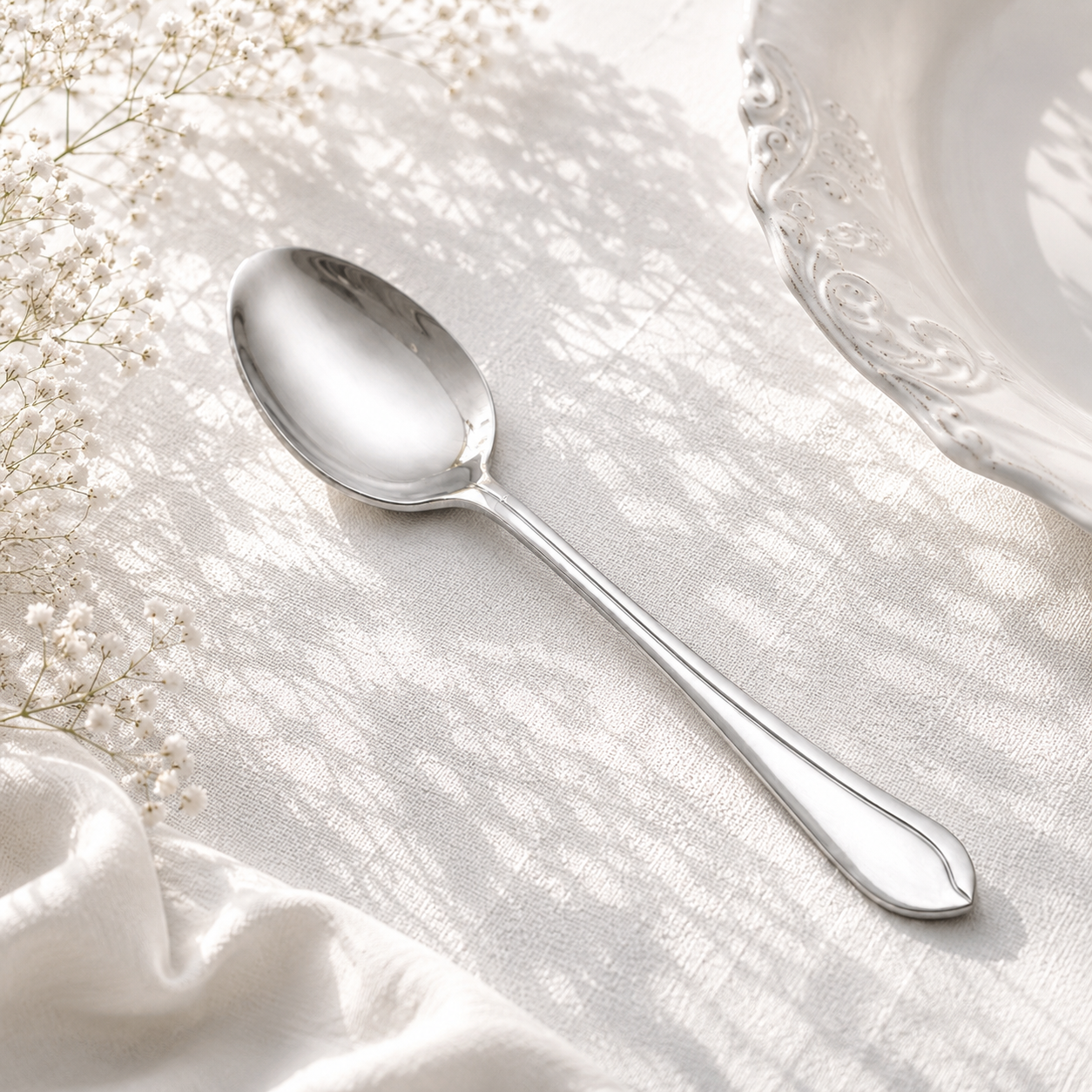 Fish Sandy 6-Piece Stainless Steel Silver Table Spoon Set