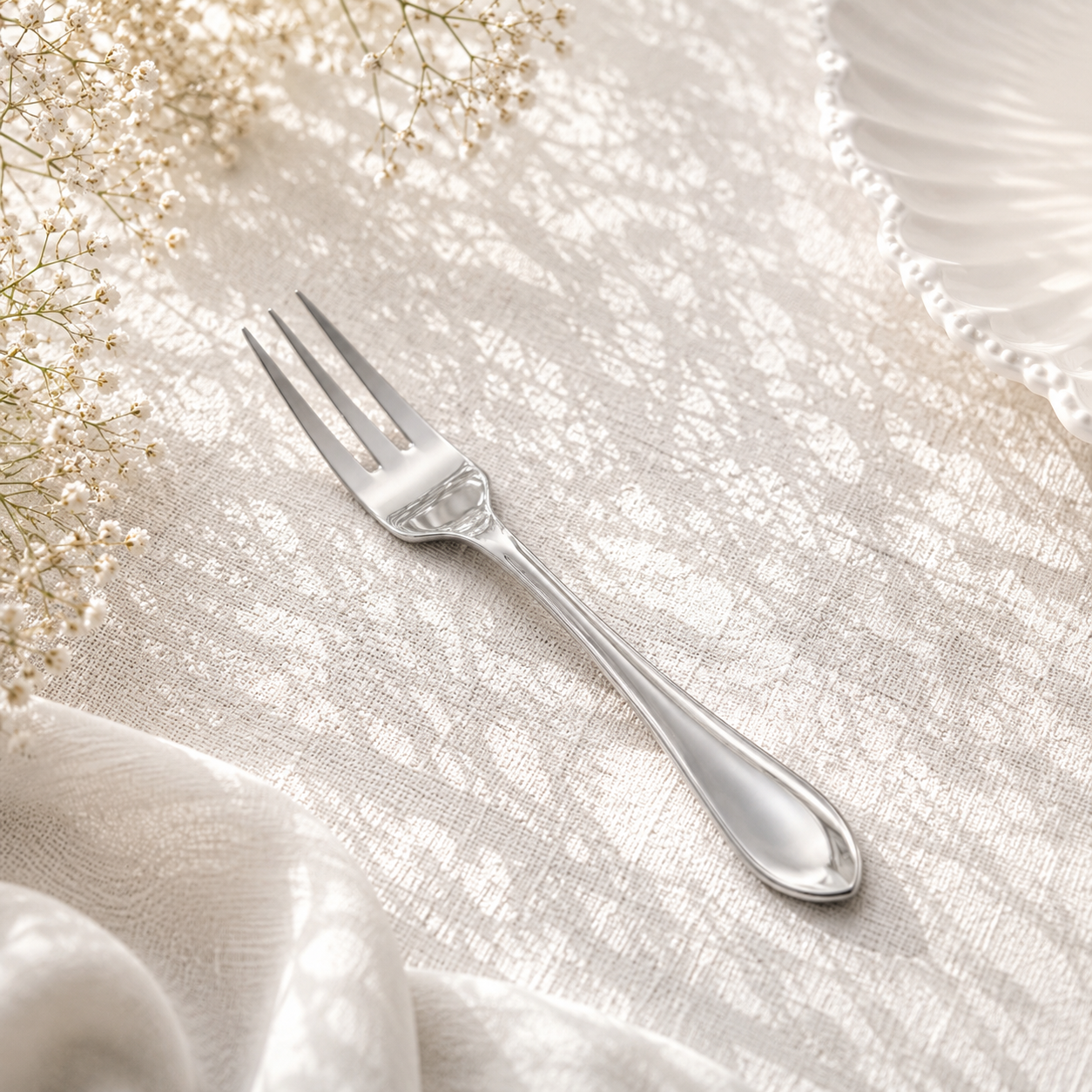 Fish Sandy 6-Piece Stainless Steel Silver Baby Fork Set