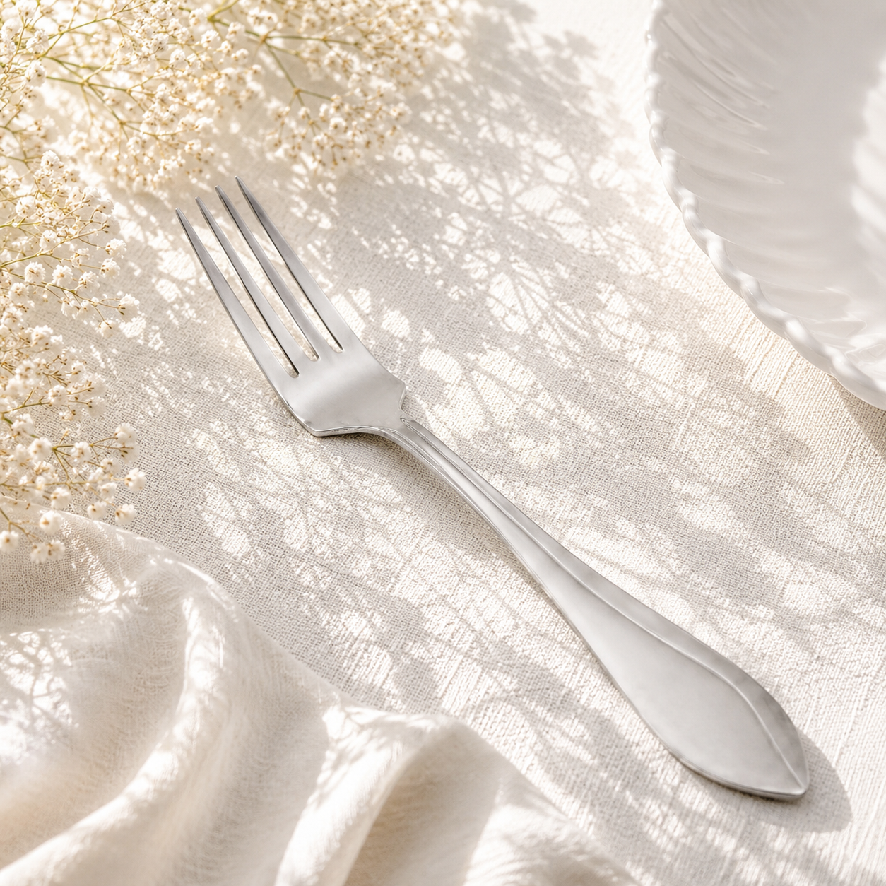 Fish Sandy 6-Piece Stainless Steel Silver Table Fork Set