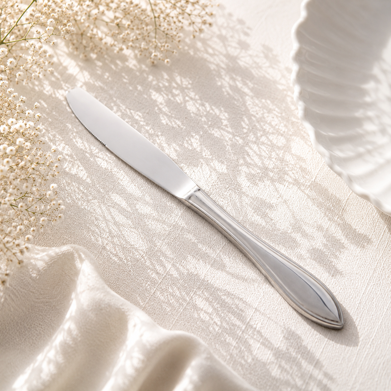 Fish Sandy 6-Piece Stainless Steel Silver Table Knife Set