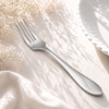 N.H 6-Piece Stainless Steel Silver Table Fork Set