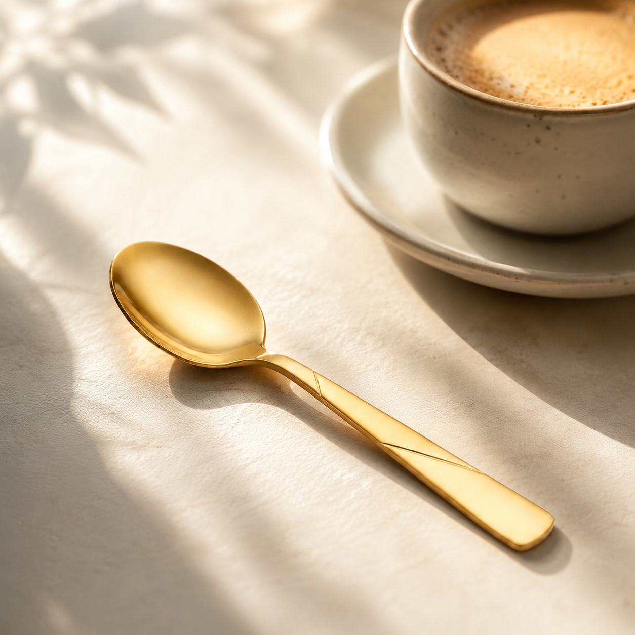 Blaze R.P.3 Stainless Steel 6-Piece Golden Coffee Spoon Set