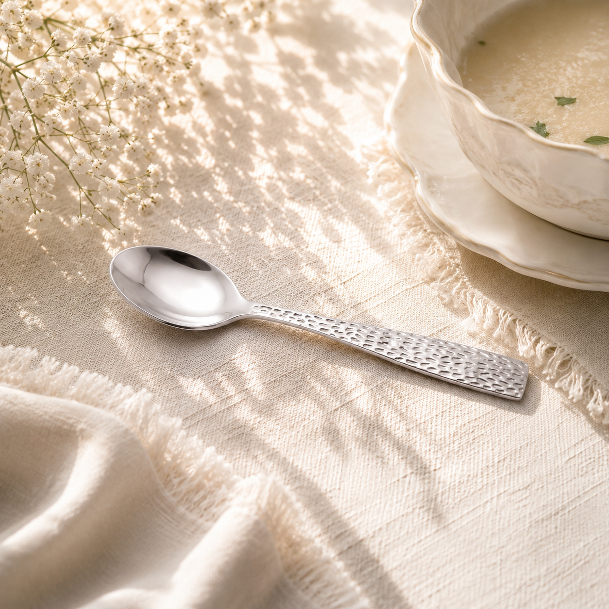 Humber 6-Piece Stainless Steel Silver Baby Spoon Set