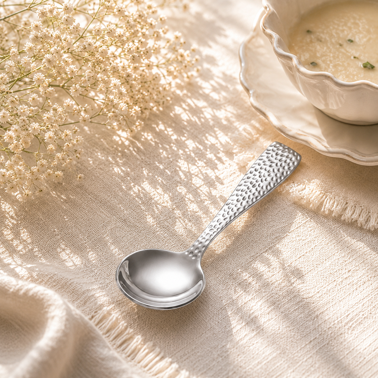 Humber 6-Piece Stainless Steel Silver Baby Soup Spoon Set