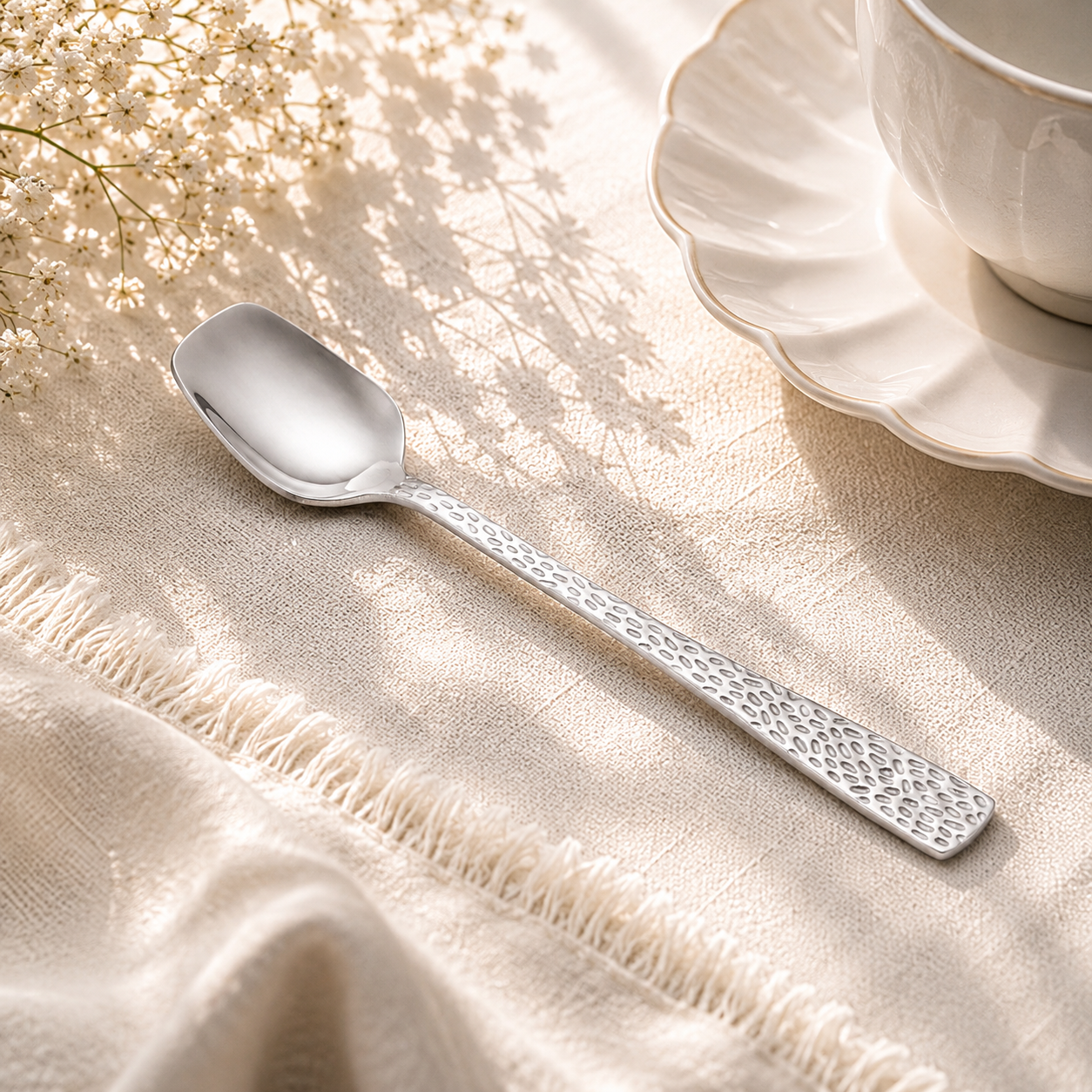 Humber 6-Piece Stainless Steel Silver Long Tea Spoon Set