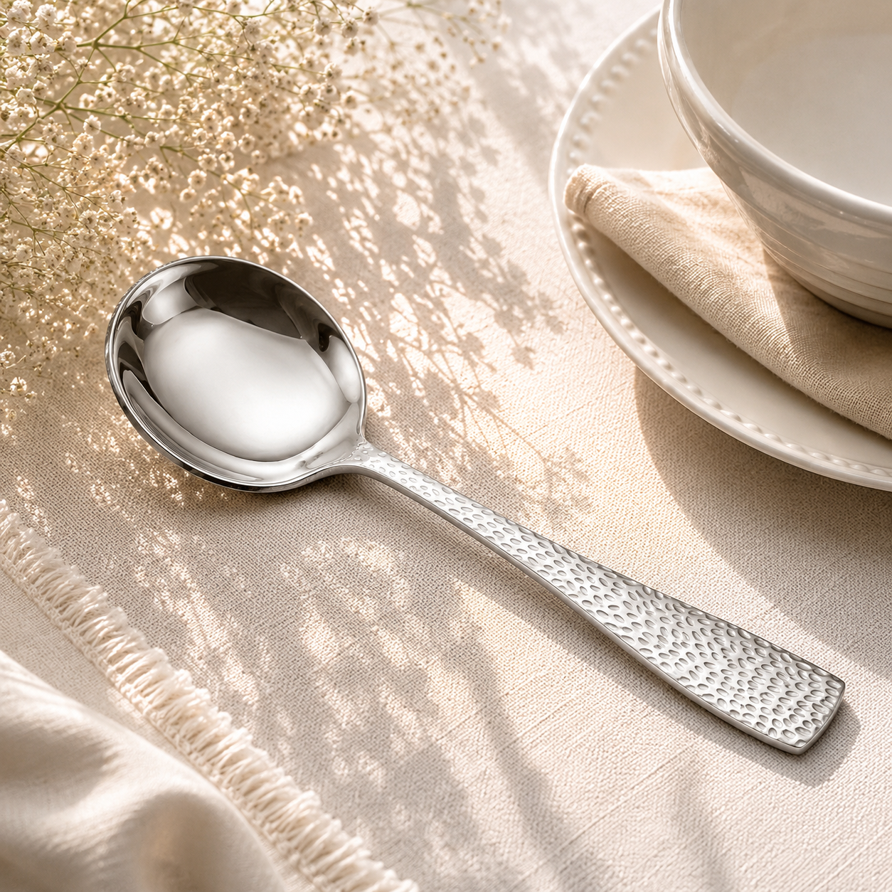 Humber Stainless Steel Silver Serving Soup Spoon