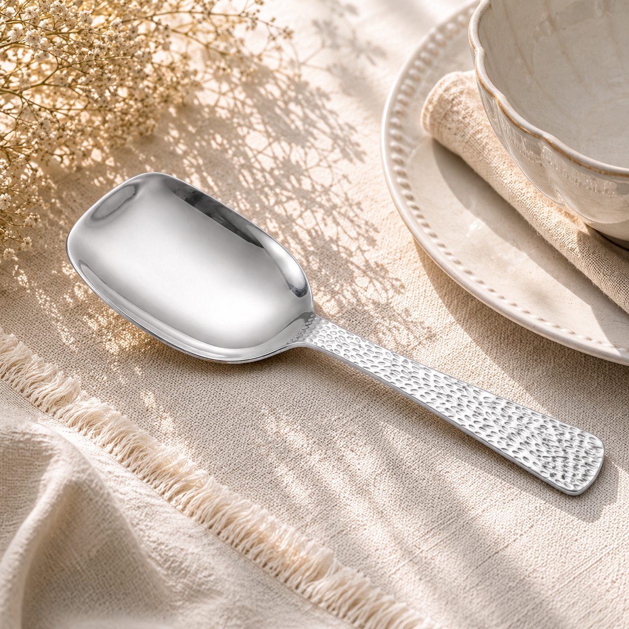 Humber Stainless Steel Silver Serving Rice Panja Spoon