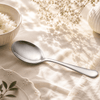 Mirror Polish Stainless Steel Silver Serving Rice Spoon