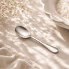 Omega 6-Piece Stainless Steel Silver Baby Spoon Set