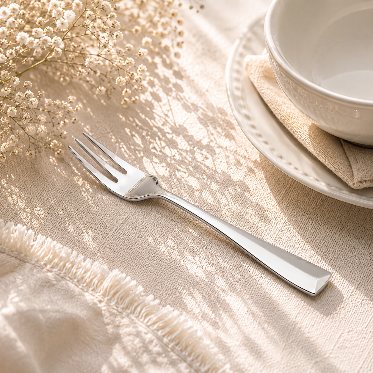 Polish 6-Piece Stainless Steel Silver Baby Fork Set