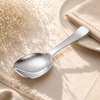 Polish Stainless Steel Silver Square Serving Panja Rice Spoon