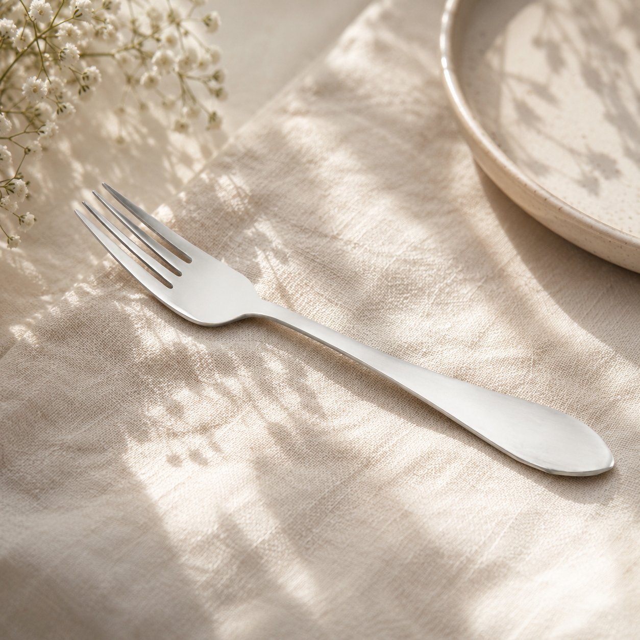 H.D 6-Piece Stainless Steel Silver Table Fork Set