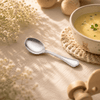 N.F Moon 6-Piece Stainless Steel Silver Dessert Soup Spoon Set