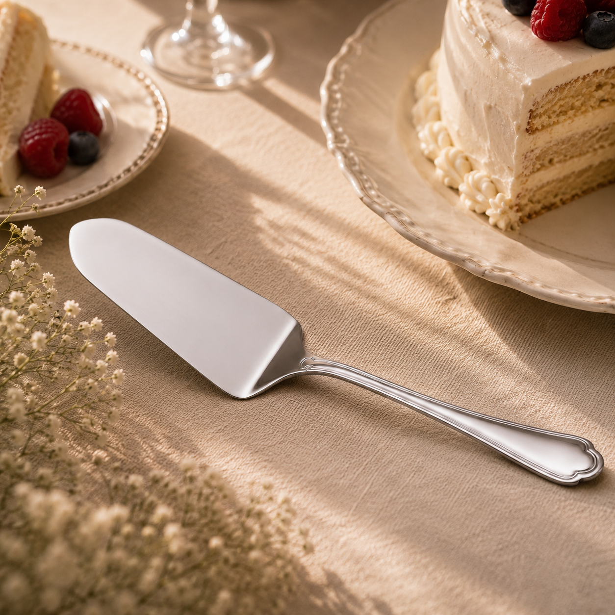 N.F Moon Stainless Steel Silver Cake Lifter