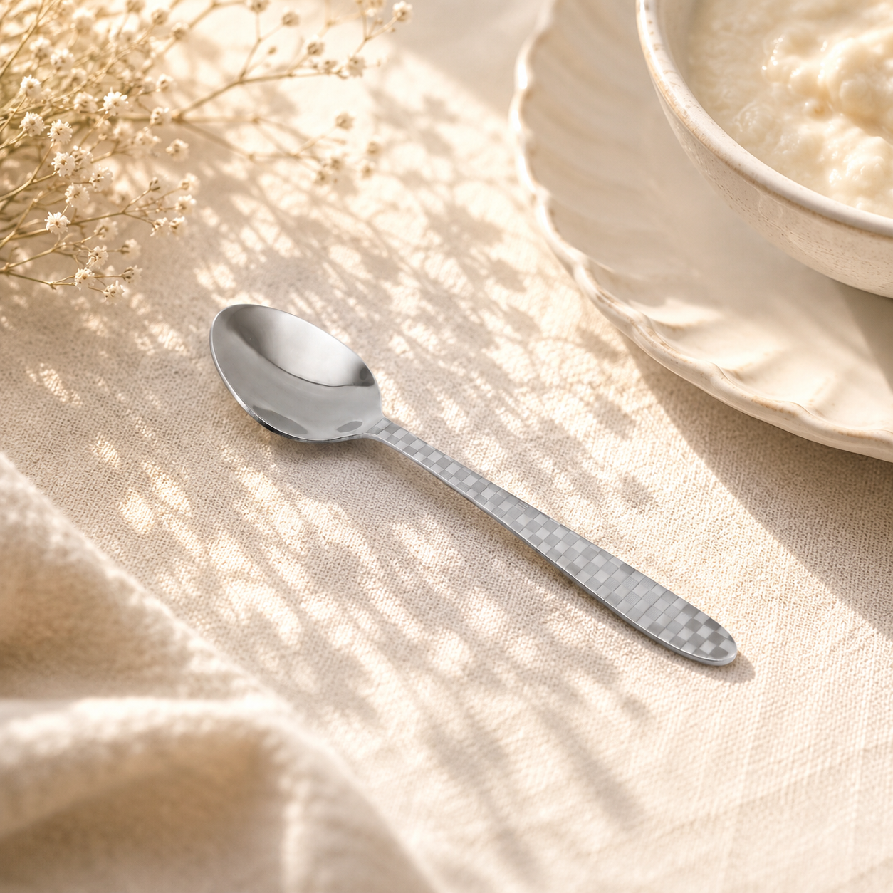 Lazer One 6-Piece Stainless Steel Silver Baby Spoon Set