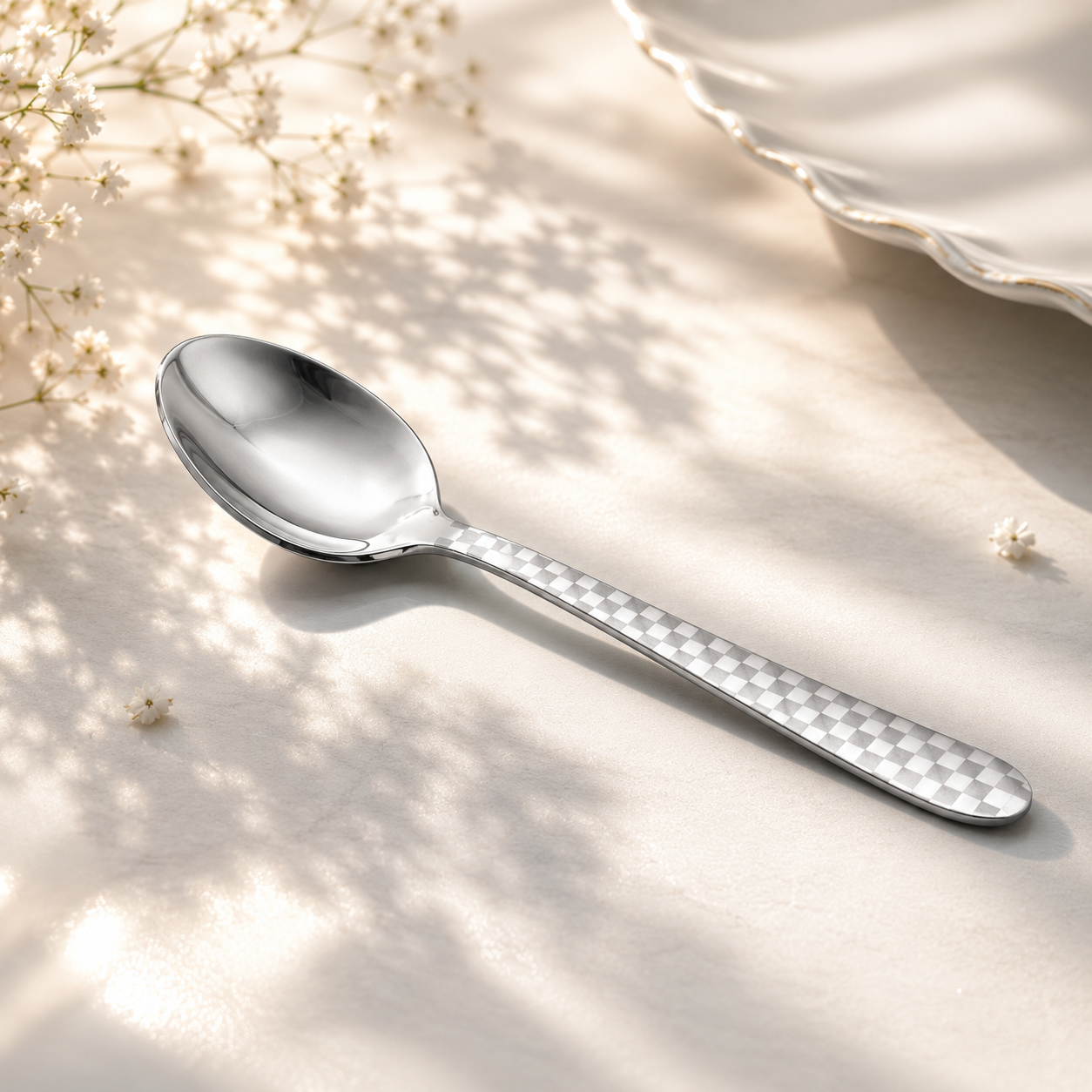 Lazer One 6-Piece Stainless Steel Silver Tea Spoon Set