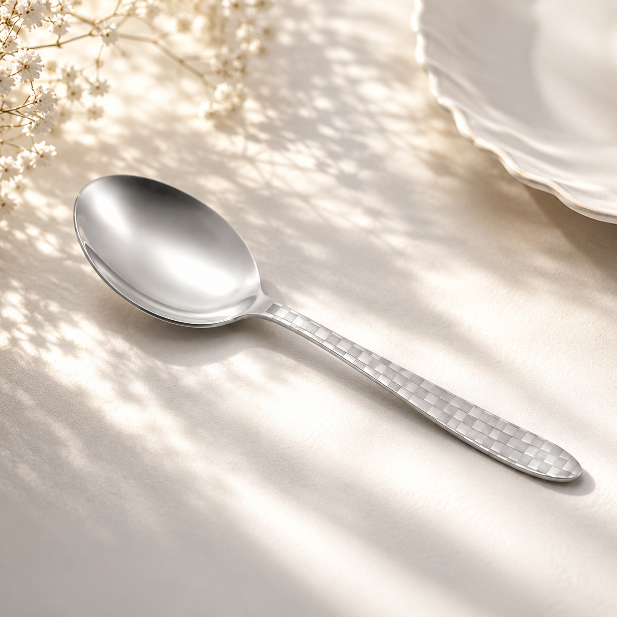 Lazer One 6-Piece Stainless Steel Silver Table Spoon Set