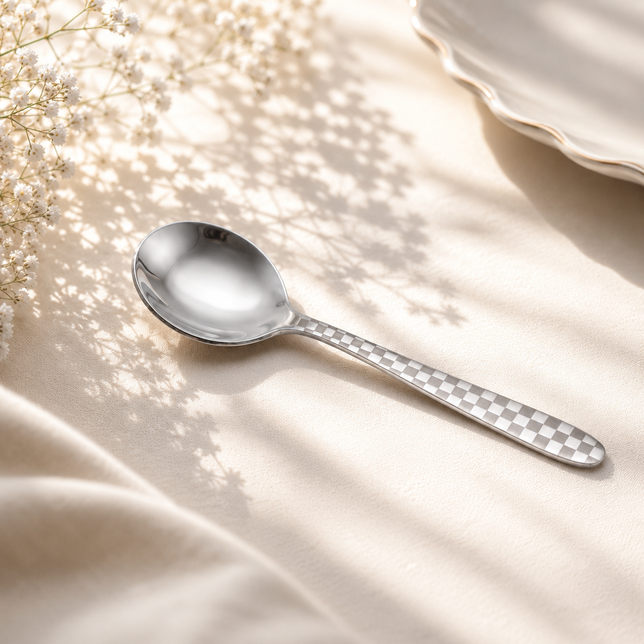 Lazer One 6-Piece Stainless Steel Silver Baby Soup Spoon Set