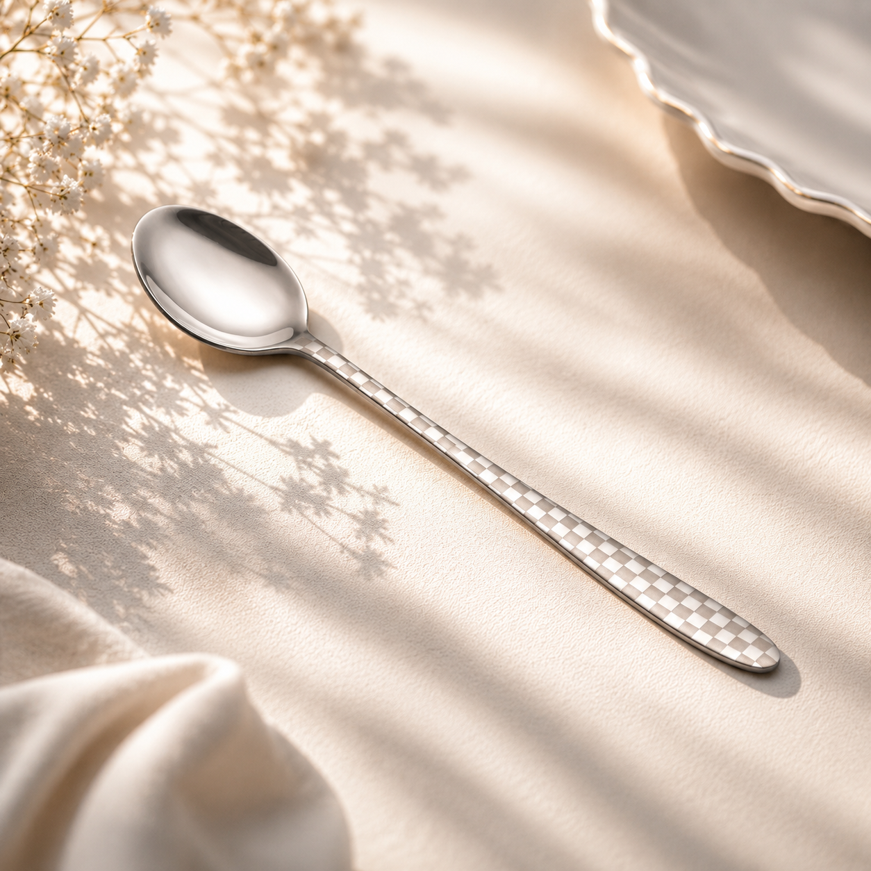 Lazer One 6-Piece Stainless Steel Silver Long Tea Spoon Set