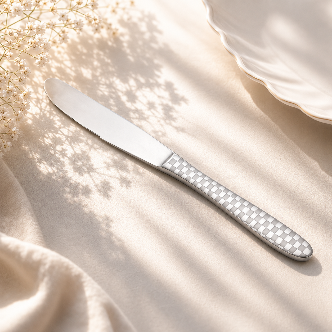 Lazer One 6-Piece Stainless Steel Silver Table Knife Set