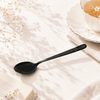 Black Tree 6-Piece Stainless Steel Black Long Tea Spoon Set