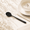 Black Tree 6-Piece Stainless Steel Black Dessert Soup Spoon Set