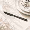 Black Tree 6-Piece Stainless Steel Black Table Knife Set