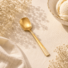 Blaze TPO Gold 6-Piece Stainless Steel Golden Ice Cream Spoon Set