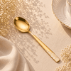Blaze TPO Gold 2-Piece Stainless Steel Golden Serving Soup Spoon Set