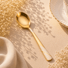 Blaze TPO God 6-Piece Stainless Steel Golden Dessert Soup Spoon Set