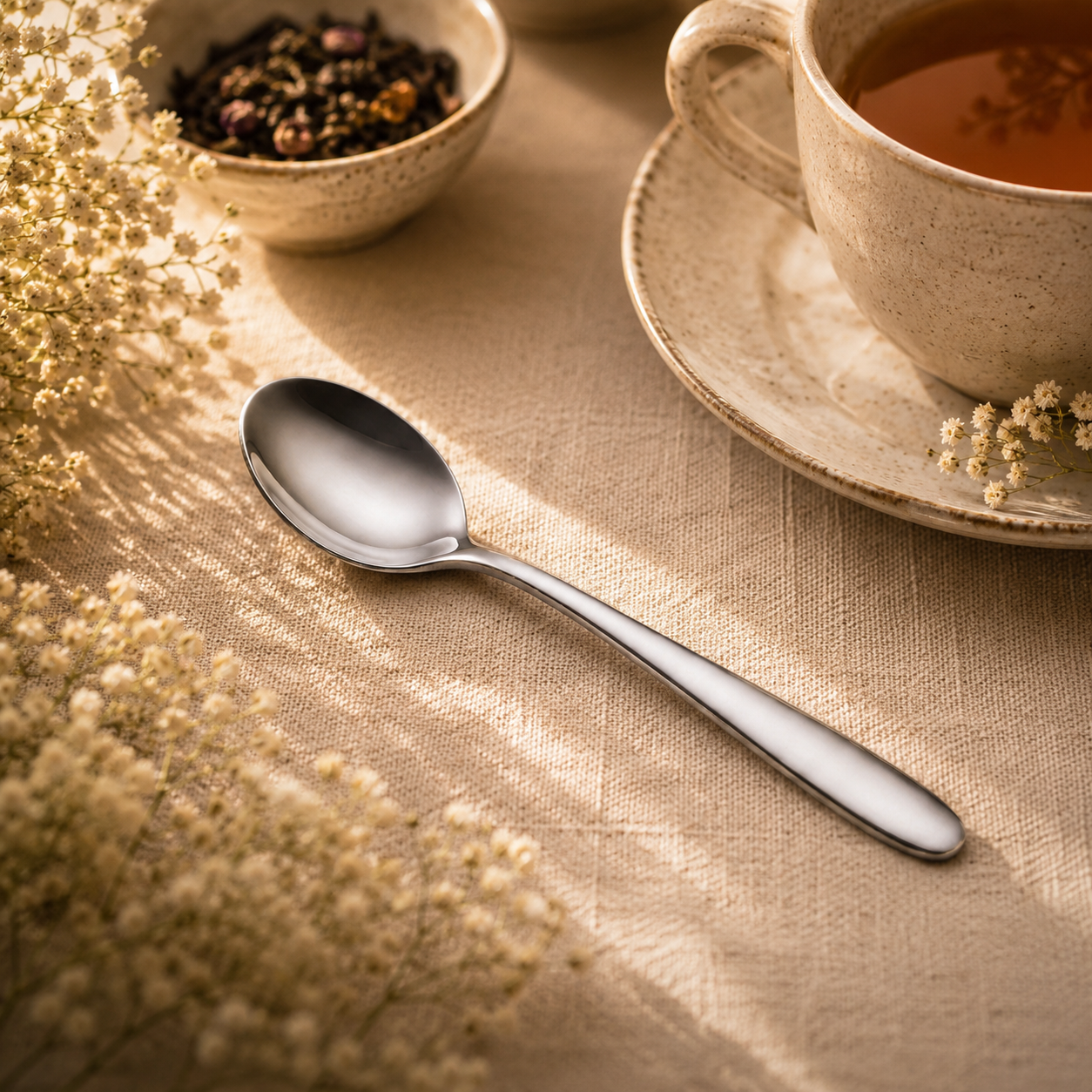 Value 6-Piece Stainless Steel Silver Tea Spoon Set