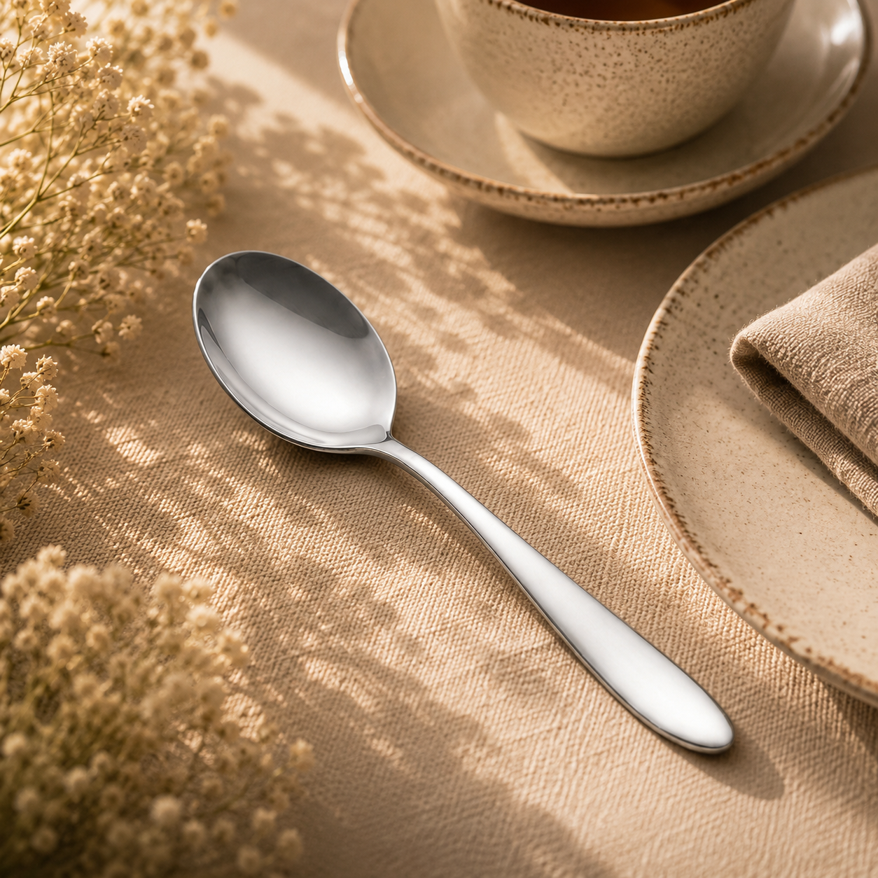 Value 6-Piece Stainless Steel Silver Table Spoon Set
