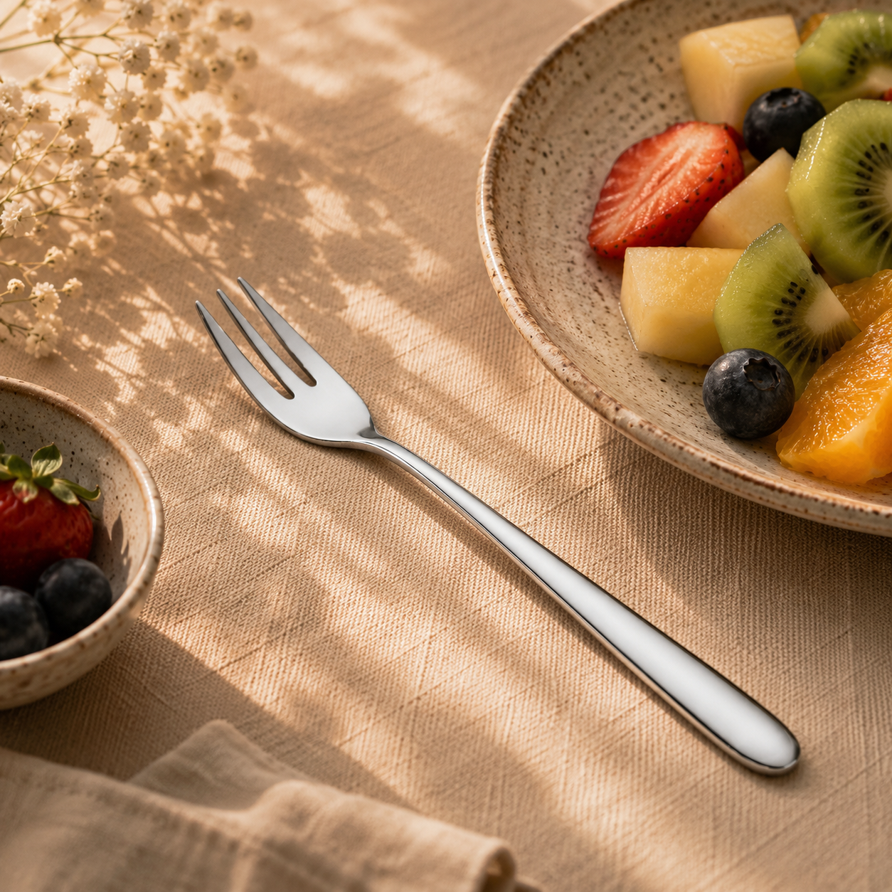 Value 6-Piece Stainless Steel Silver Fruit Fork Set