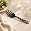 Blaze TPO 2-Piece Stainless Steel Black Serving Fork Set