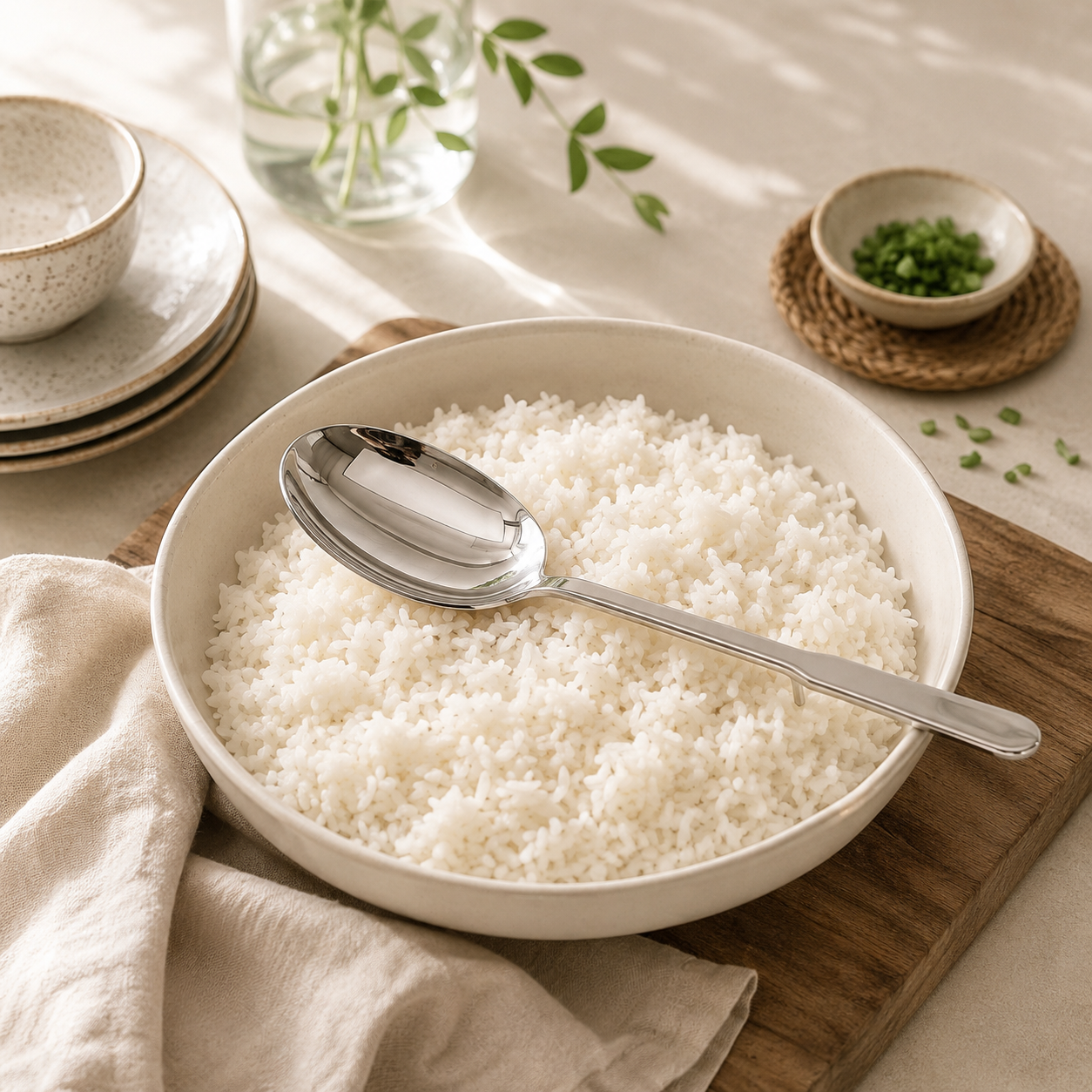 N.F Stainless Steel Serving Silver Rice Spoons With Hook
