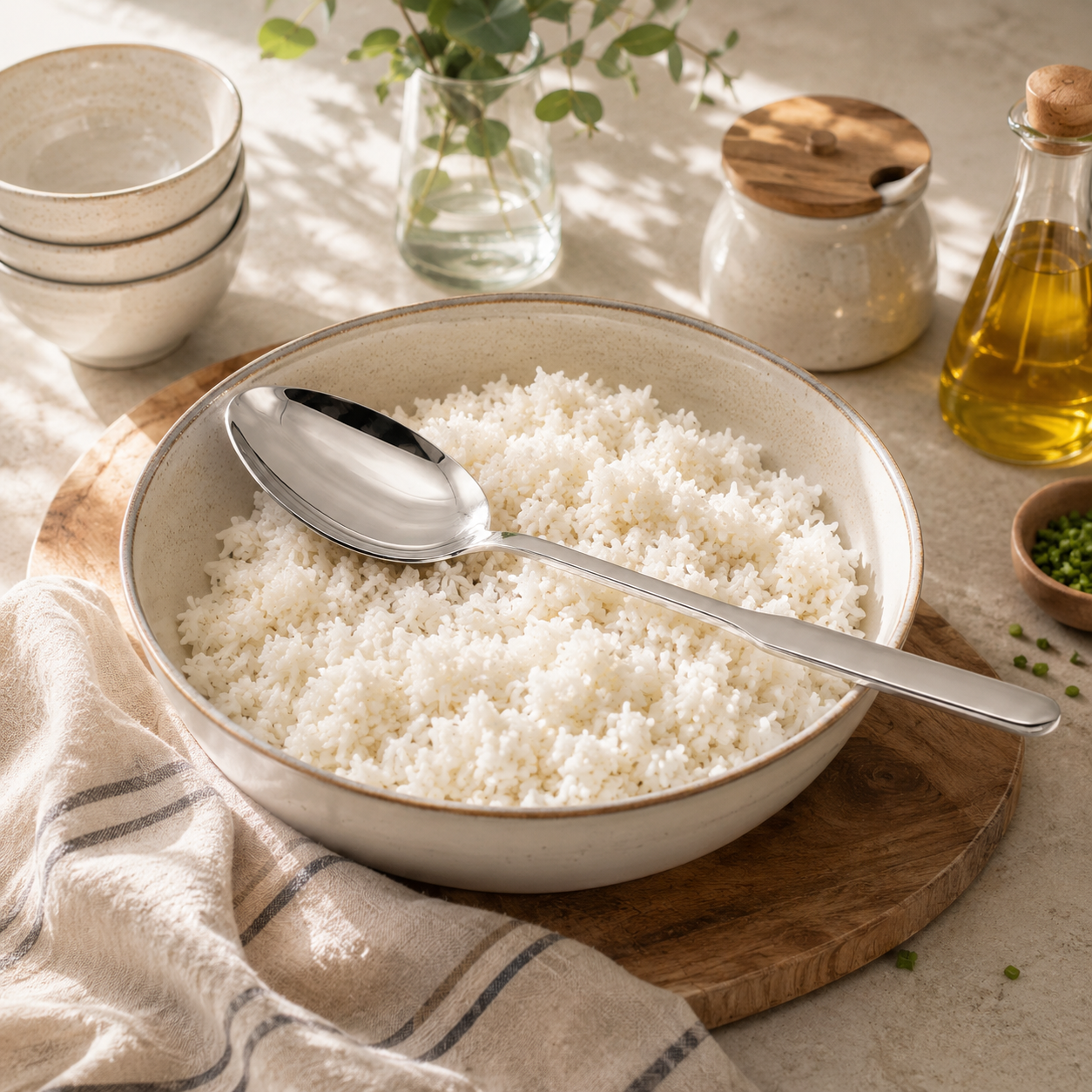 N.F Stainless Steel Serving Silver Rice Spoons With Hook