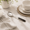 N.F Stainless Steel Silver Serving Rice Spoons With Black Handle