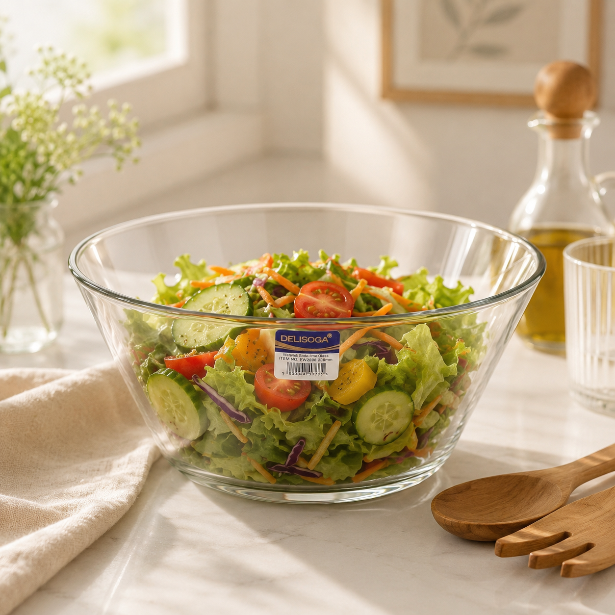 Delisoga V-Shaped Glass Bowls