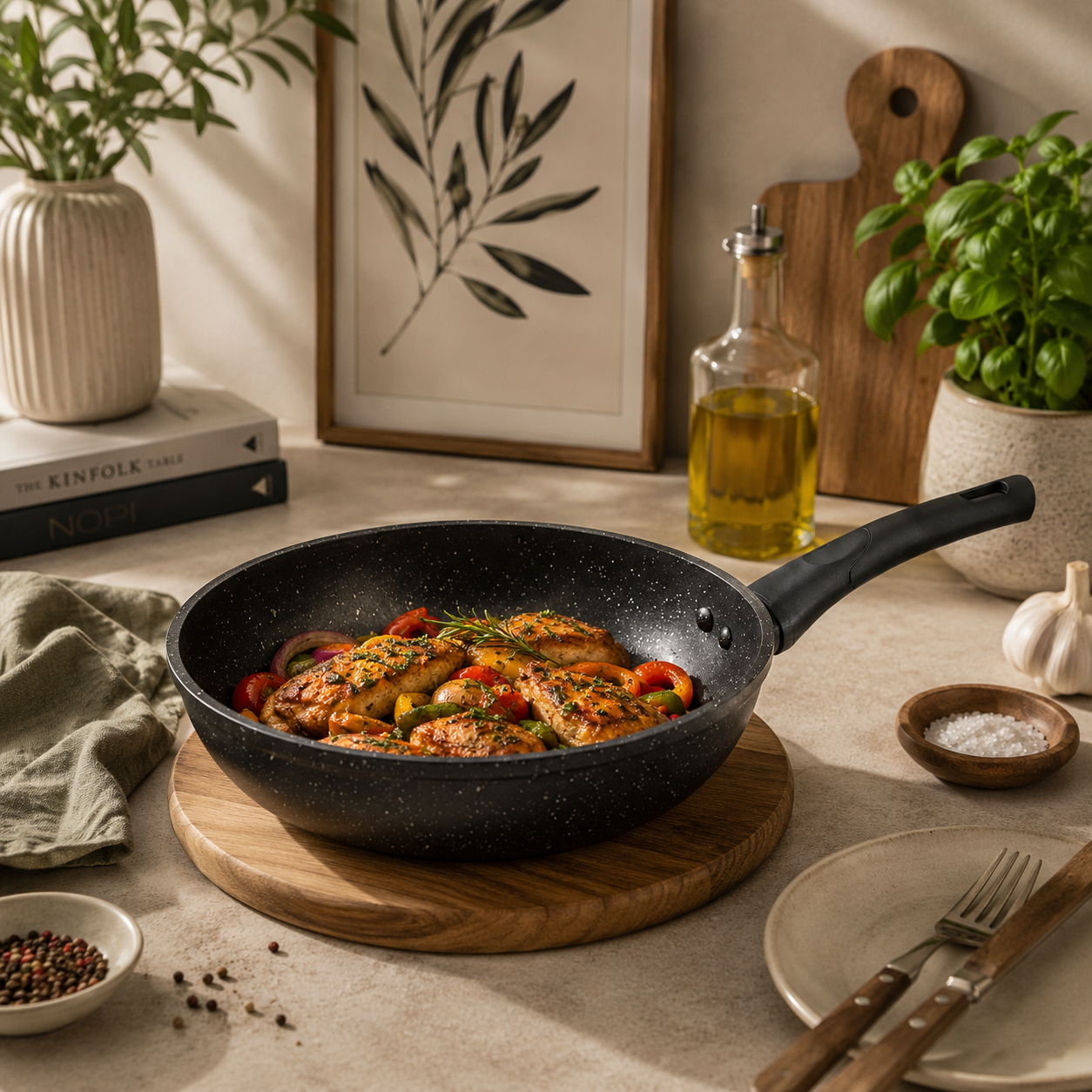 Prestige Lion 22 cm Non Stick Induction Fry Pan