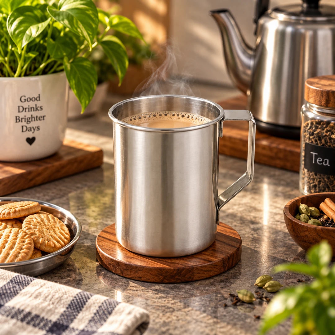 Stainless Steel Utility Mug with Handle | 5 Sizes | 650 ML