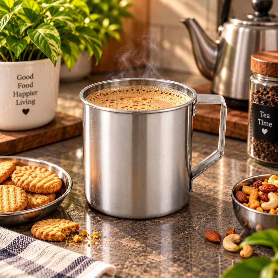 Stainless Steel Utility Mug with Handle | 5 Sizes | 1200 ML