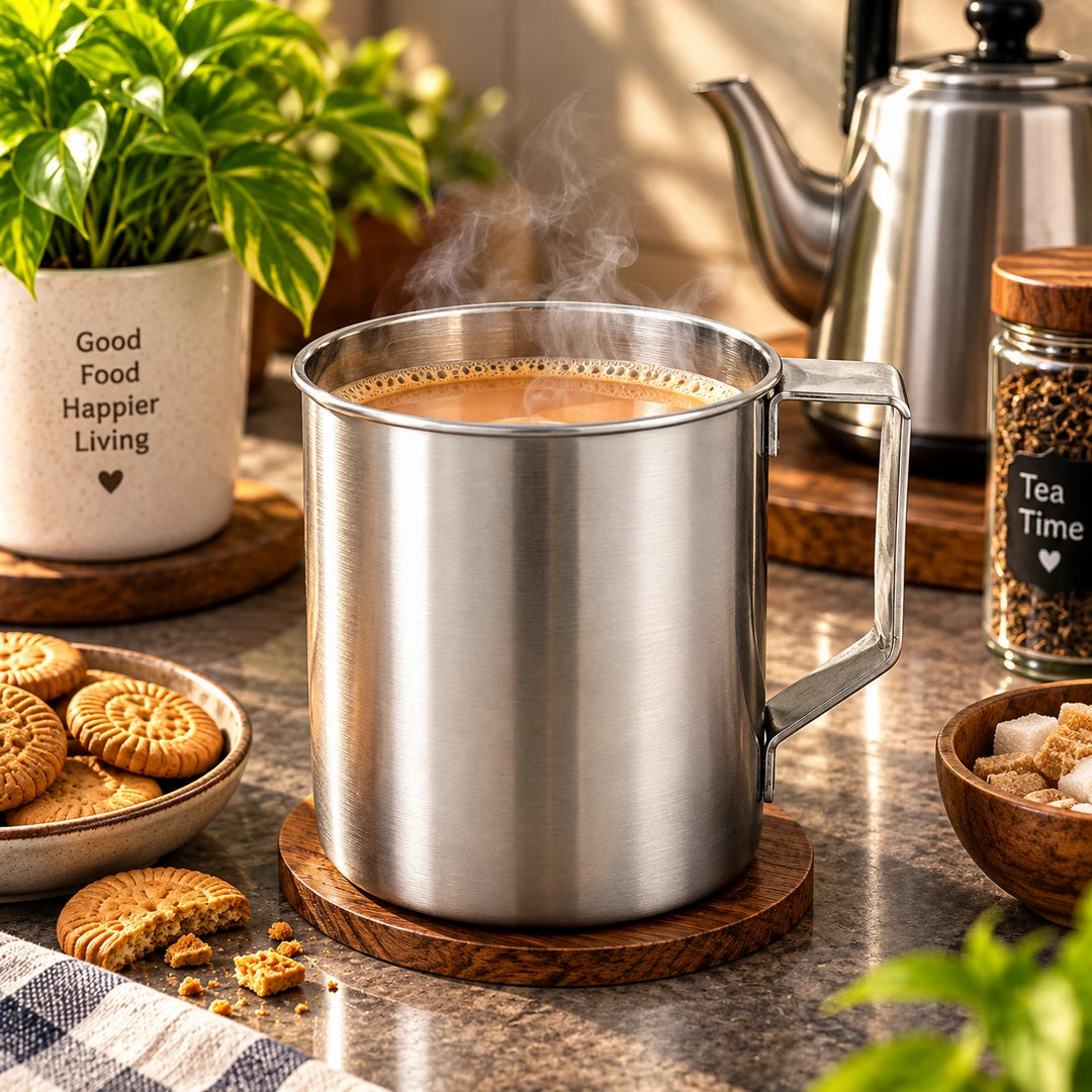 Stainless Steel Utility Mug with Handle | 5 Sizes | 1600 ML