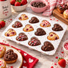 BEST Silicone Muffin Tray 12-Cup | White, Blue & Brown