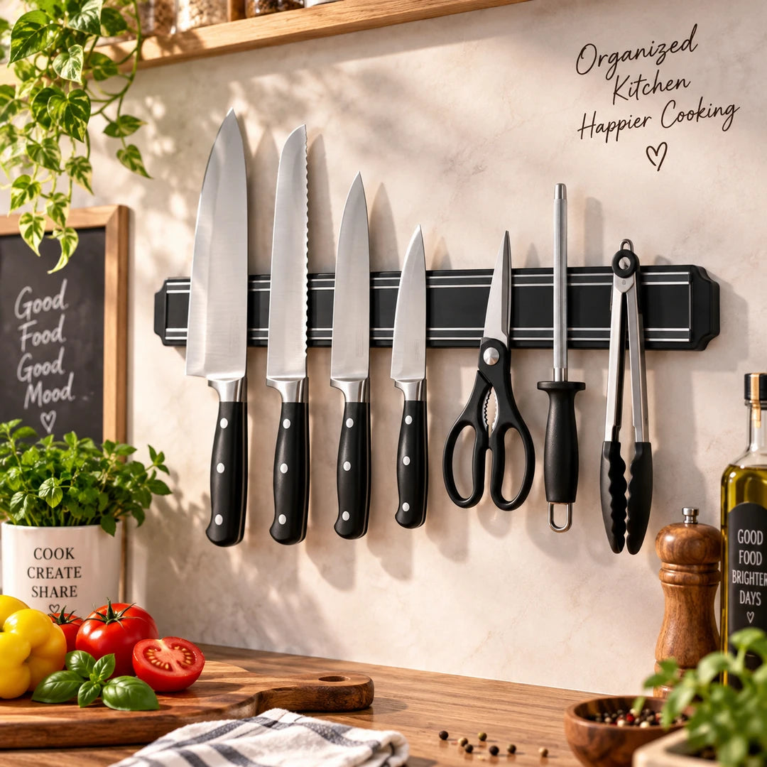 Chef Magnetic Knife Holder - 38 CM | Black