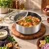 9TNINE Laser Coating Stainless Steel Cooking Pot | 28 & 30 Cm