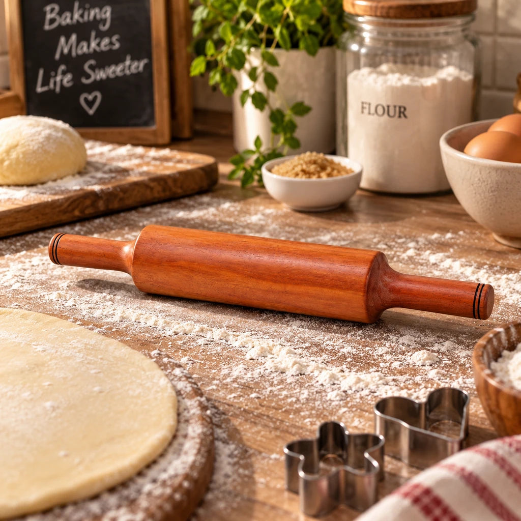 Classic Wood Rolling Pin | 8-16 Inch