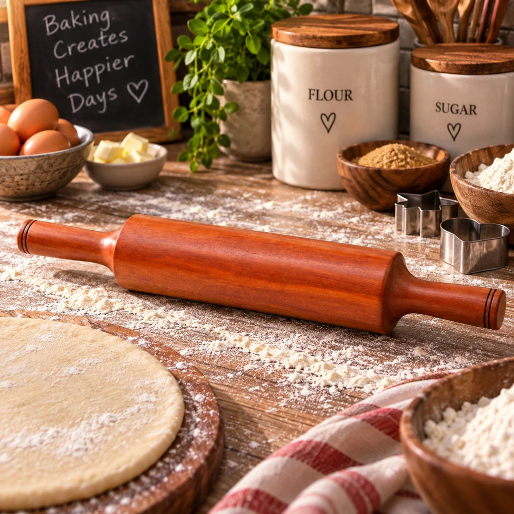 Classic Wood Rolling Pin | 8-16 Inch