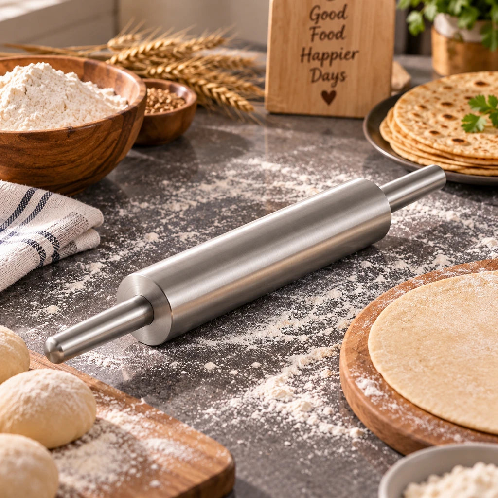 Crest Stainless Steel Rolling Pin | 13 Inch