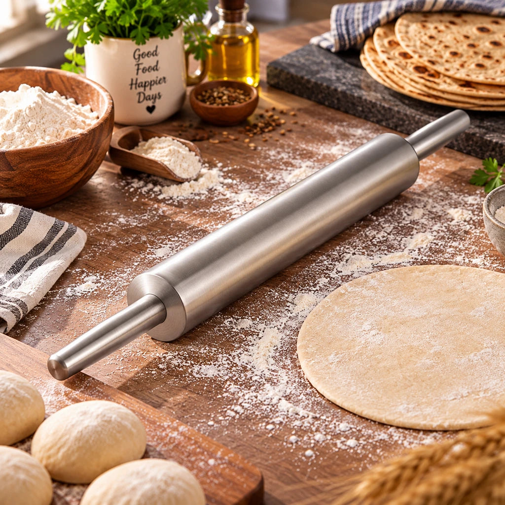 Crest Stainless Steel Rolling Pin | 20 Inch